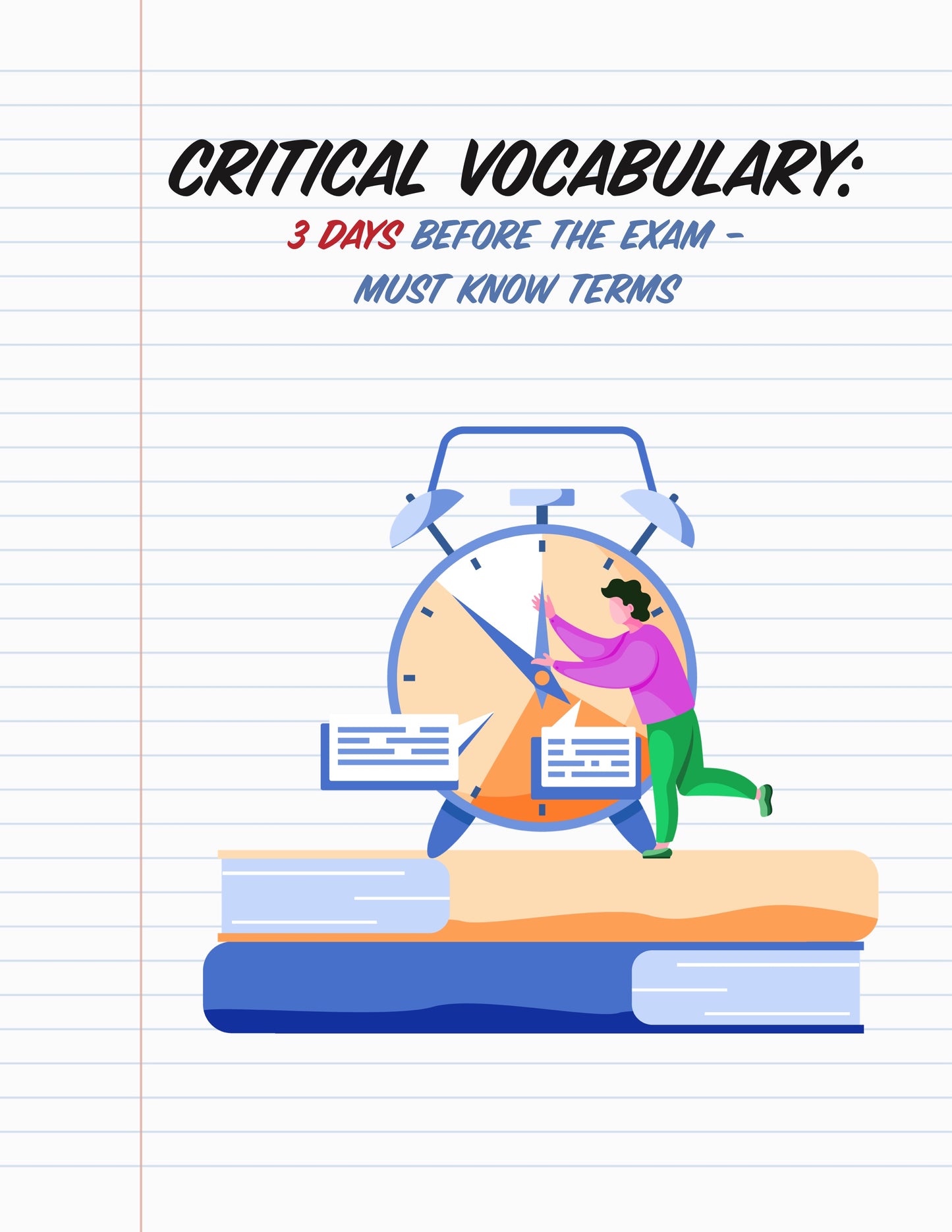 Critical Vocabulary - The MUST KNOW Terms